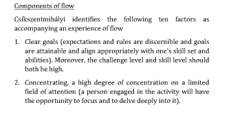 Components of Flow 1